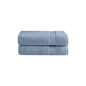 NEW UNDER THE CANOPY classic organic 2-piece bath towel set in chambray